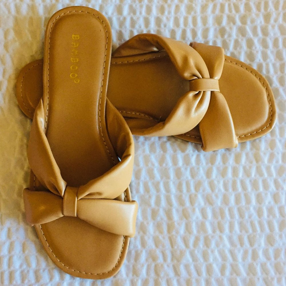 Bamboo Women's Slide Sandals - Picture 2 of 15